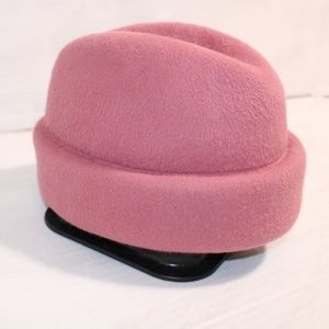 RUSSIAN CUFF HAT RABBIT VELOUR - PINK (XL/XXL)